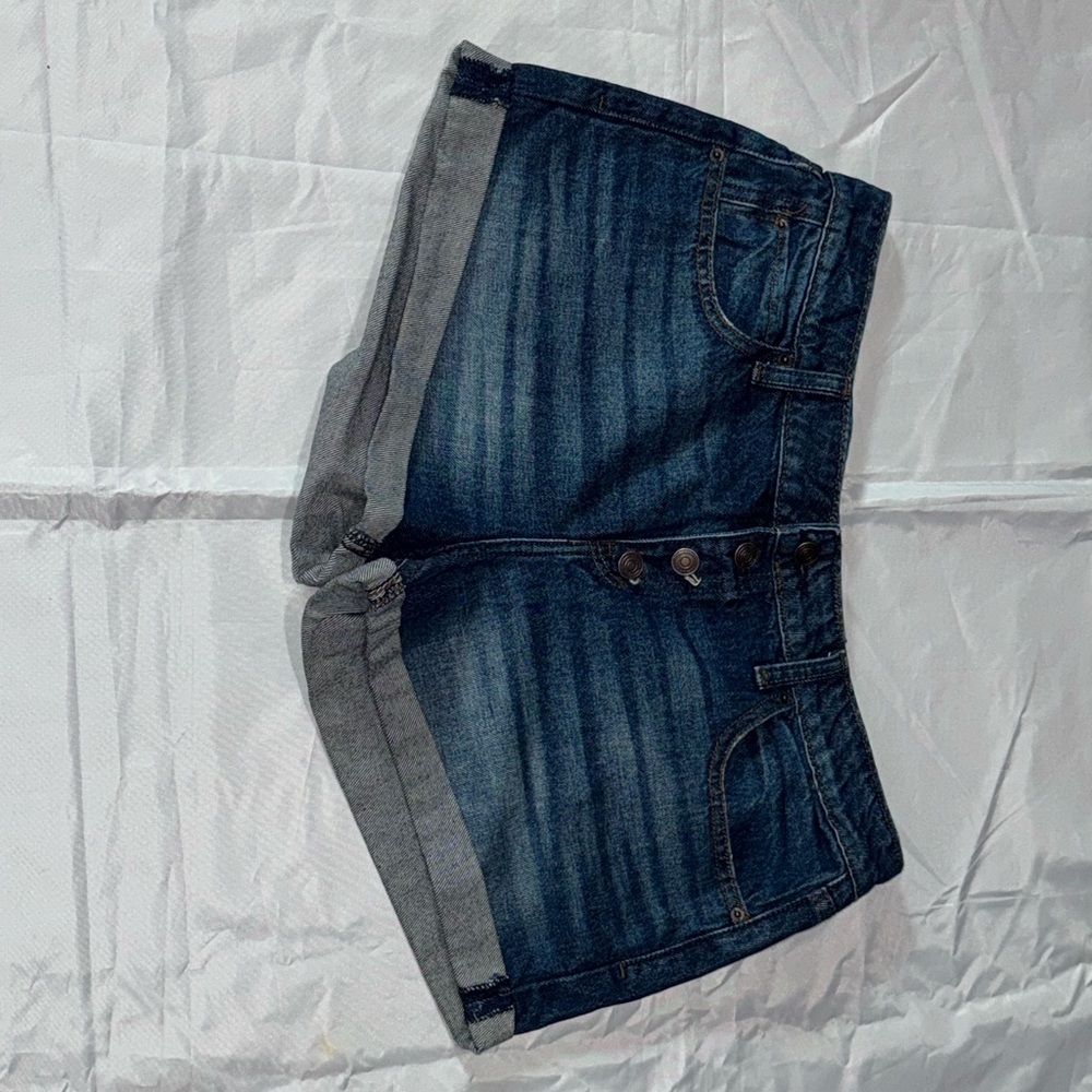 No Boundaries Dark Blue Jean Shorts